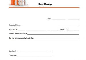 Rental Receipts Templates 6 Free Rent Receipt Templates Excel Pdf formats