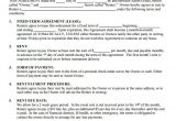 Renters Contract Template Free 9 Blank Rental Agreements to Download for Free Sample