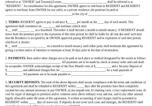 Renters Contract Template Free Rental Agreement Templates 15 Free Word Pdf Documents