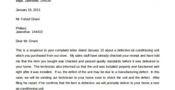Replying to A Complaint Letter Template 29 Free Complaint Letter Templates Pdf Doc Free
