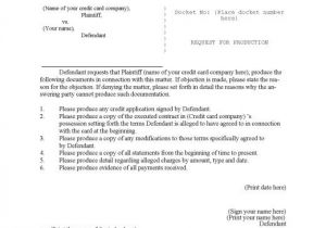 Request for Production Of Documents Template You Can Beat Credit Card Debt Collectors toughnickel