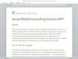 Request for Proposal Template for Consulting Services social Media Consulting Rfp Template Youtube