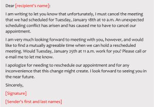 Reschedule Meeting Email Template 4 Best Sample Emails to Reschedule Business Meeting