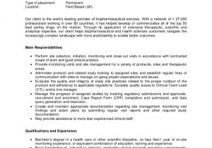 Research assistant Contract Template Clinical Research associate Uk Field Based