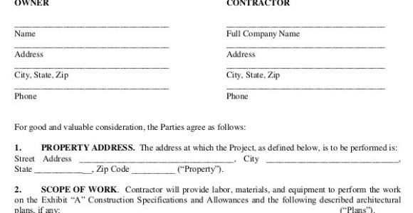 Residential Building Contract Template 13 Construction Agreement Templates Word Pdf Pages