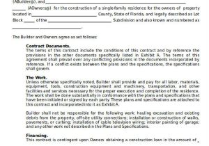 Residential Building Contract Template 28 Construction Agreement forms Templates Word Pdf