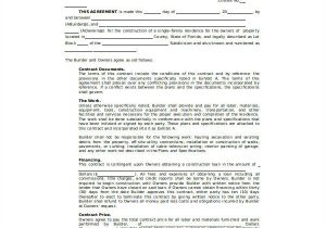 Residential Building Contract Template Sample Contract Agreement 34 Examples In Word Pdf