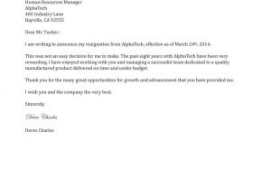 Resign Email Template Resignation Letter Example Twowriting A Letter Of