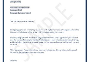 Resign Email Template Resignation Letter How to Write A Letter Of Resignation