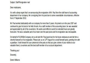 Resignation Announcement Email Template 21 Resignation Email Examples Doc Examples