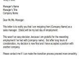 Resignation Email to Manager Templates Resignation Letter format