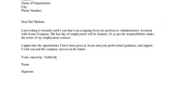 Resignations Letter Template Dos and Don 39 Ts for A Resignation Letter