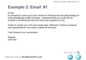 Response to Recruiter Email Template Cold Emailing Templates for Prospecting