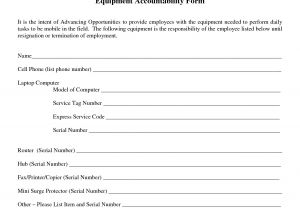 Responsibility Contract Template Accountability Agreement Template