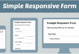 Responsive Stylesheet Template How to Make Simple Responsive form Using Css HTML formget