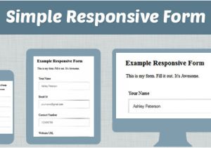 Responsive Stylesheet Template How to Make Simple Responsive form Using Css HTML formget