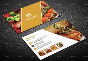Restaurant Business Cards Templates Free 25 Restaurant Business Card Templates Free Premium