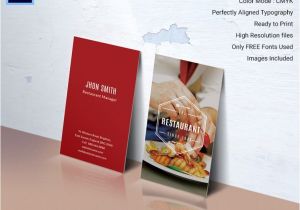 Restaurant Business Cards Templates Free Ideal Restaurant Business Card Template Free Premium