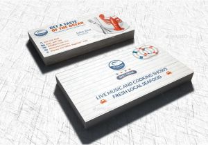 Restaurant Business Cards Templates Free Seafood Restaurant Business Card Template by Owpictures