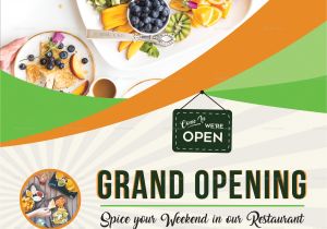 Restaurant Grand Opening Flyer Templates Free Restaurant Grand Opening Flyer Design Template In Word