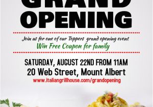 Restaurant Grand Opening Flyer Templates Free Restaurant Grand Opening Flyer Template Postermywall