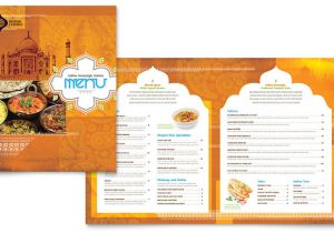 Resturant Menu Templates Indian Restaurant Menu Template Design