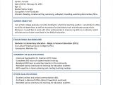 ResumÃƒÂ© Samples Sample Resume format for Fresh Graduates Two Page format