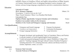 Resume Basic Language Skills Professional Language Professor Templates to Showcase Your