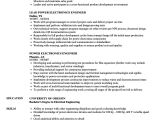 Resume Engineer Electronic Good Resume for Electronics Engineer Electronic Engineer