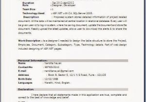 Resume for Bca Student Resume format Resume format for Bca Students