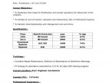 Resume for Diploma Student Resume format for Diploma Mechanical Engineer Experienced