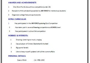 Resume for Fresher Student Fresher Computer Science Engineer Resume Sample Page 2