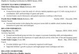Resume for Fresher Teacher Job Application Resume for Teacher Job Fresher