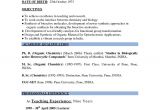 Resume for Fresher Teacher Job Application Sample Resume for Teaching Job In India 7 Teachers