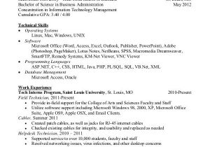 Resume for It Professional with Experience In Word format It Resume format Template 11 Free Word Pdf format