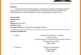 Resume for Job Application Download 5 Cv Sample for Job Application Pdf theorynpractice