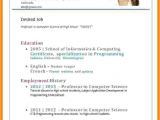 Resume for Job Interview _.doc 7 Cv format Pdf for Teaching Job theorynpractice