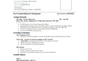 Resume for Mba Fresher In Word format Mba Finance Fresher Resume Word format Free Download