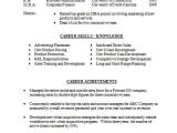 Resume for Sales and Marketing In Word format 22 Basic Resume Templates