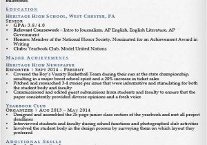 Resume for School Student Internship Resume Samples Writing Guide Resume Genius
