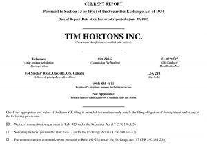 Resume for Tim Hortons Job Sample 10 Tim Hortons Application form Samplebusinessresume Com