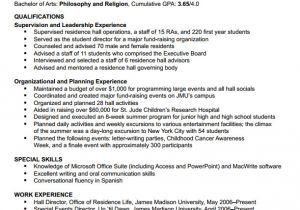 Resume for tourism Student James Madison University Cap Choosing A Resume format