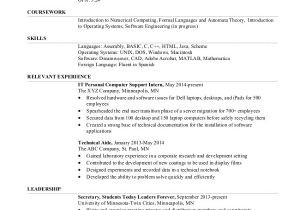 Resume for Undergraduate College Student Sample Resume for College Student 10 Examples In Word Pdf