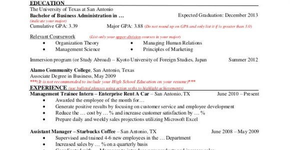 Resume for Undergraduate Student Resume Template for Undergraduate Students