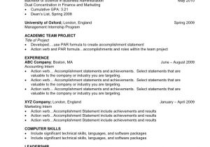 Resume for Undergraduate Student Undergraduate Sample Resume