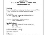 Resume for University Student with No Work Experience Resume format Resume format for High School Students with