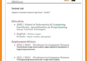 Resume format Examples for Job Application 8 Cv Sample for Job Application theorynpractice