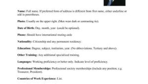Resume format for Abroad Job International Resume format for Overseas Job This Sum