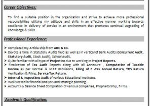 Resume format for Accountant Job Over 10000 Cv and Resume Samples with Free Download