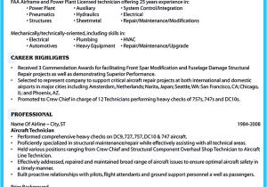 Resume format for Airlines Job Successful Low Time Airline Pilot Resume